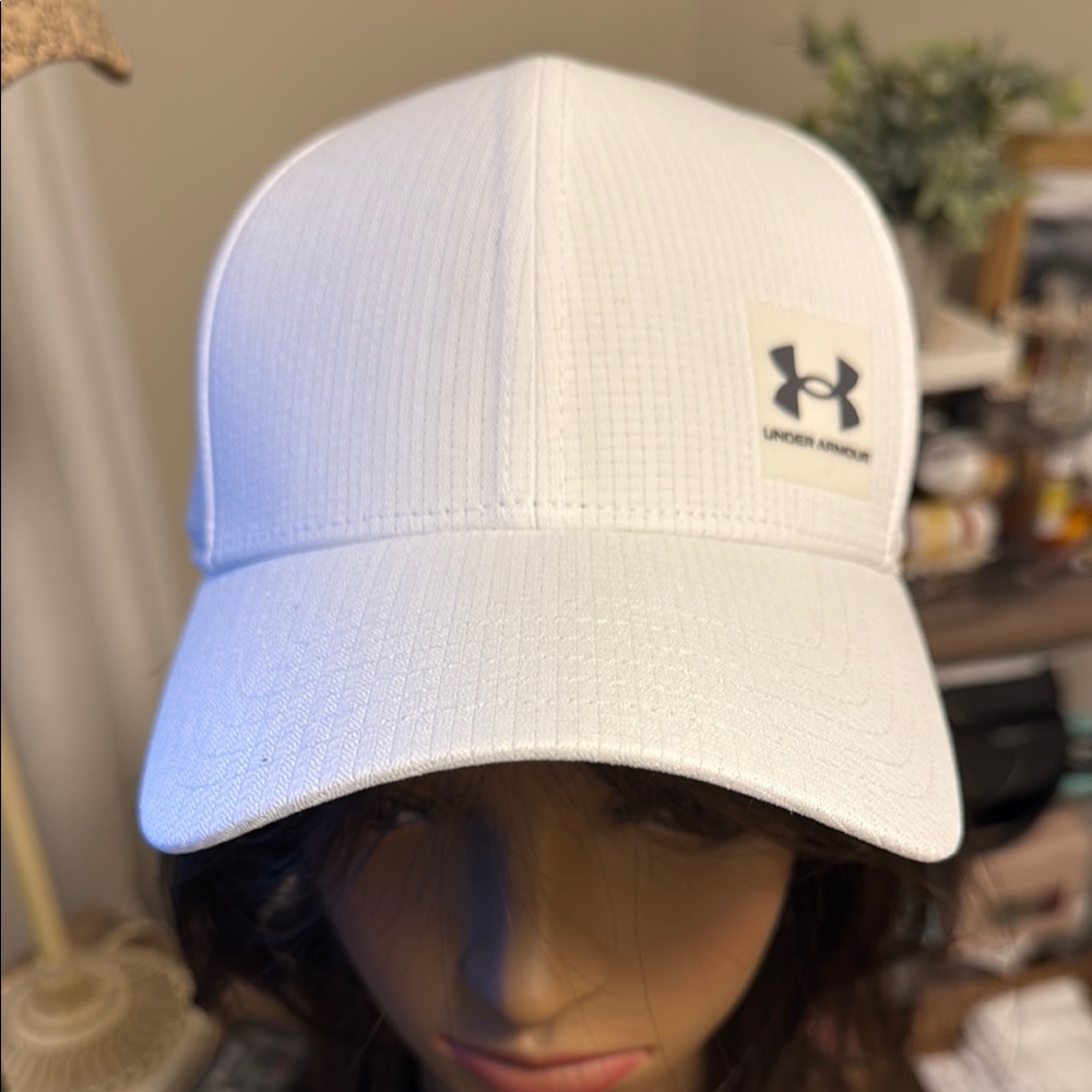 Under Armour White Logo Cap